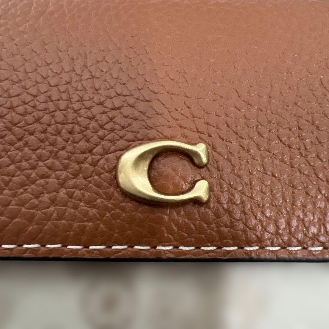 【新品未使用】COACHコーチ財布★ミニトライフォールドウォレット★ホース馬★白
