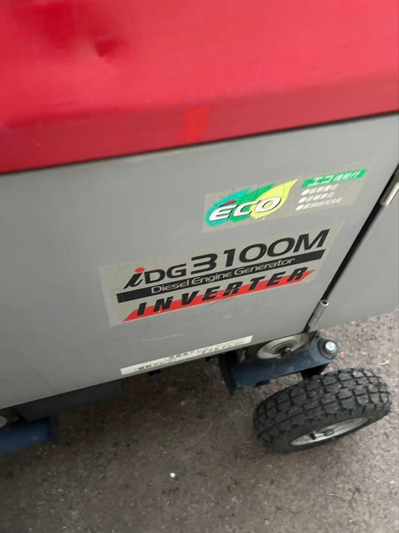 IDG3100M ディーゼル発電機　投光器付き動画あり （B873)