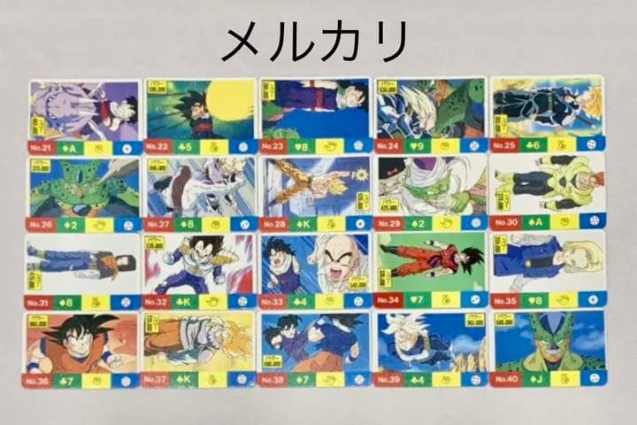 【未使用】当時物 ドラゴンボール ミニカード フルコンプNo.1〜100