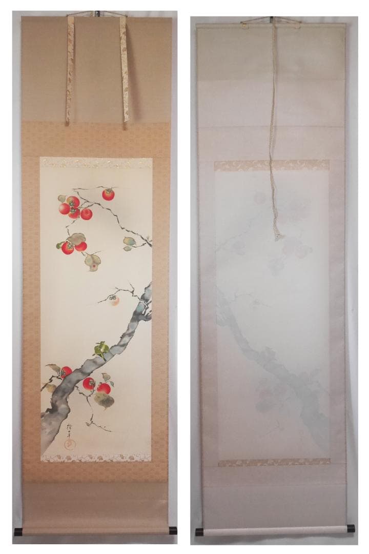 【復刻工芸画】酒井抱一筆【十二か月花鳥図　四幅セット◆共箱付　日本画　花鳥　掛軸
