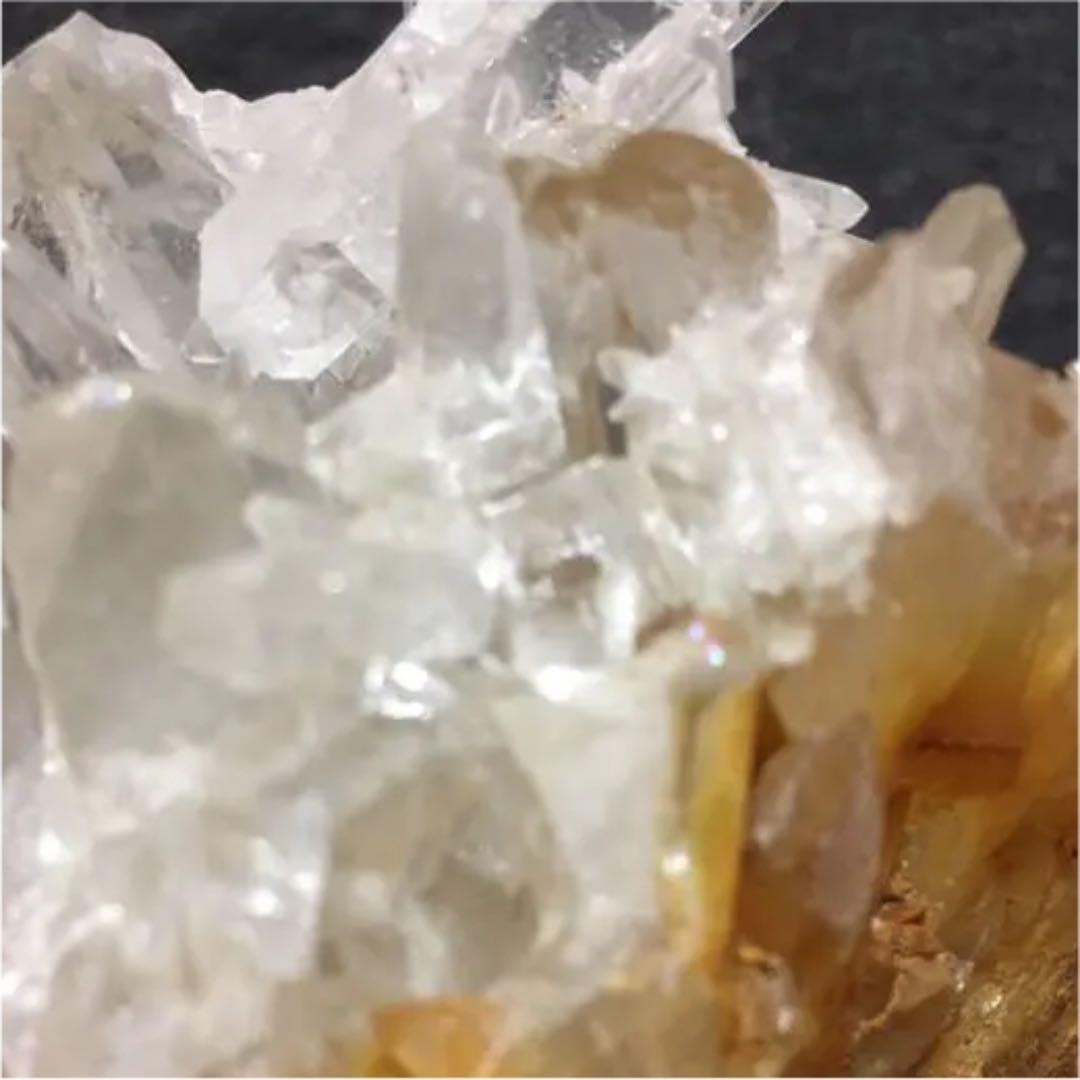 ヒマラヤ水晶　クラスター　原石　黄身