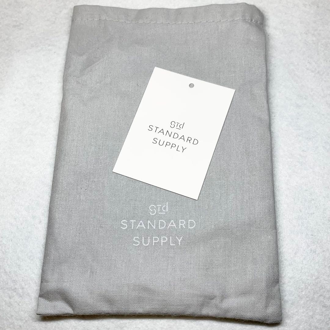 新品未使用 日本製 スタンダードサプライ 折り財布 レザー ブラック 付属品つき