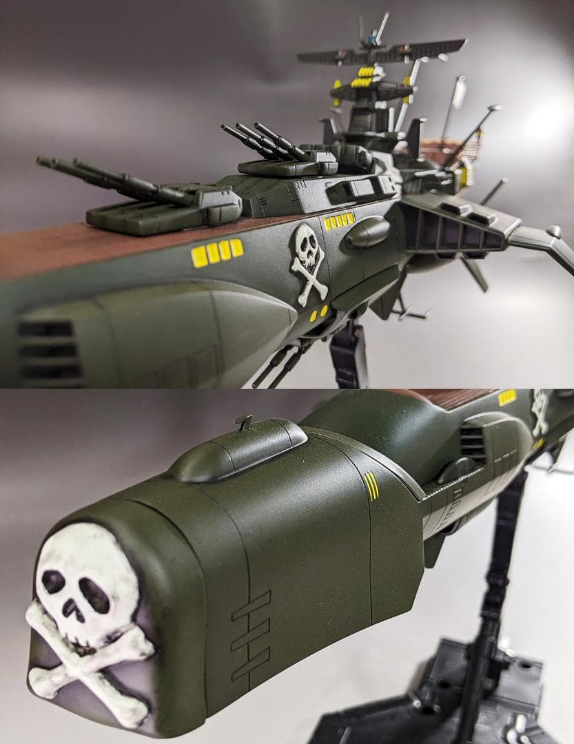 プラモデル　バンダイ　1/1000 アルカディア号　組立塗装済