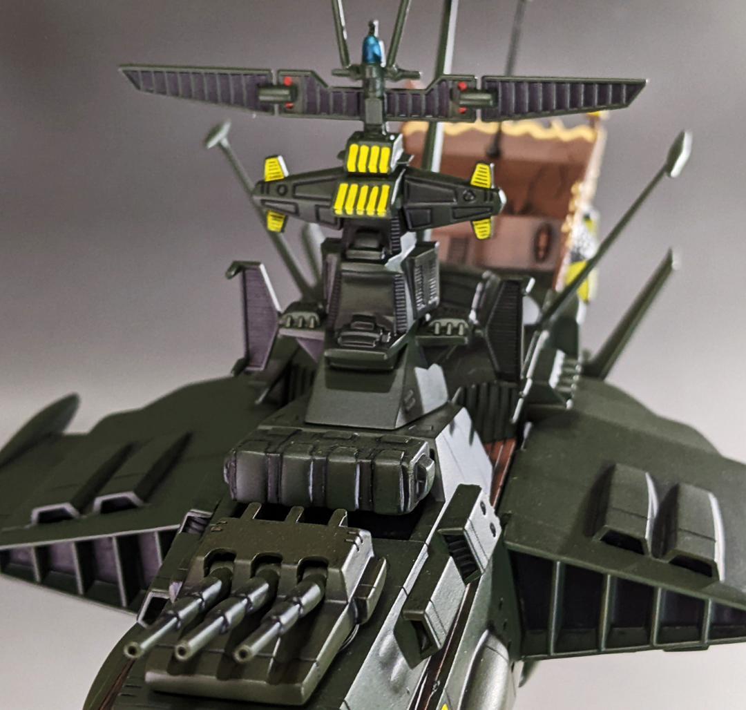 プラモデル　バンダイ　1/1000 アルカディア号　組立塗装済