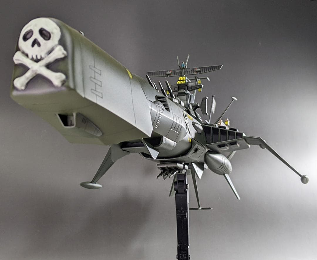 プラモデル　バンダイ　1/1000 アルカディア号　組立塗装済