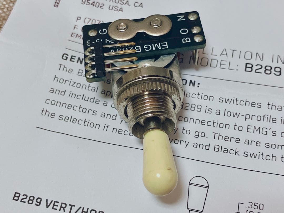 美品 定価¥42,300 EMG JH ＋純正セレクタ B289