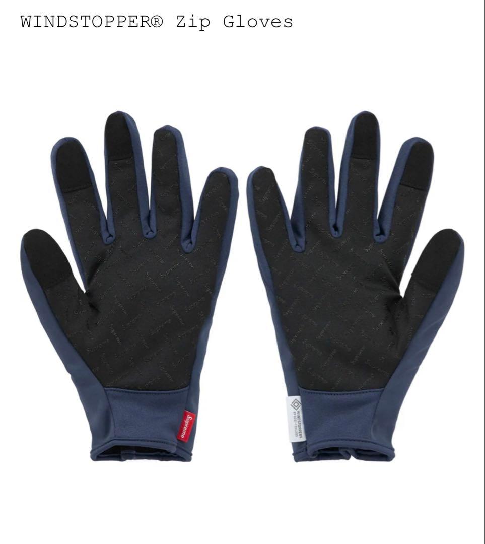 小物 supreme WINDSTOPPER Zip Gloves navy XL