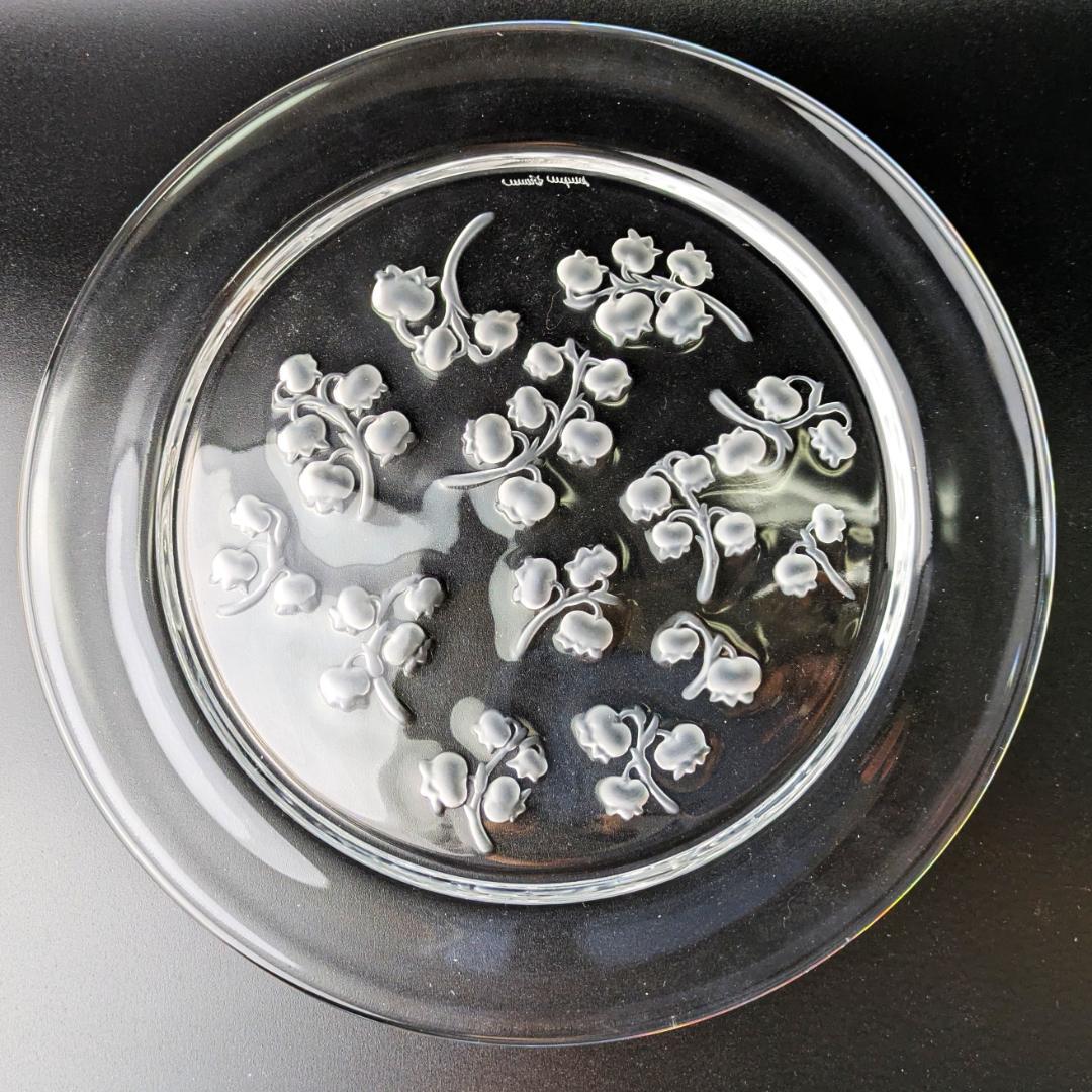 3枚セット ラリック フランス ビンテージプレートmuguet すずらん