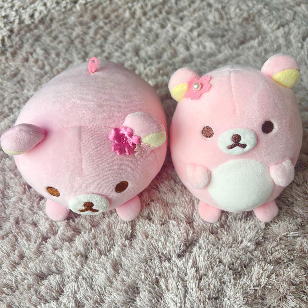 リラックマストア限定 さくら まんまるもーちもちぬいぐるみ リラックマ 桜