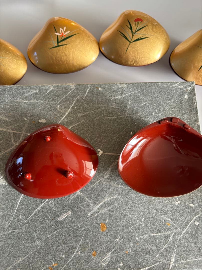 蛤貝合わせ珍味入れ