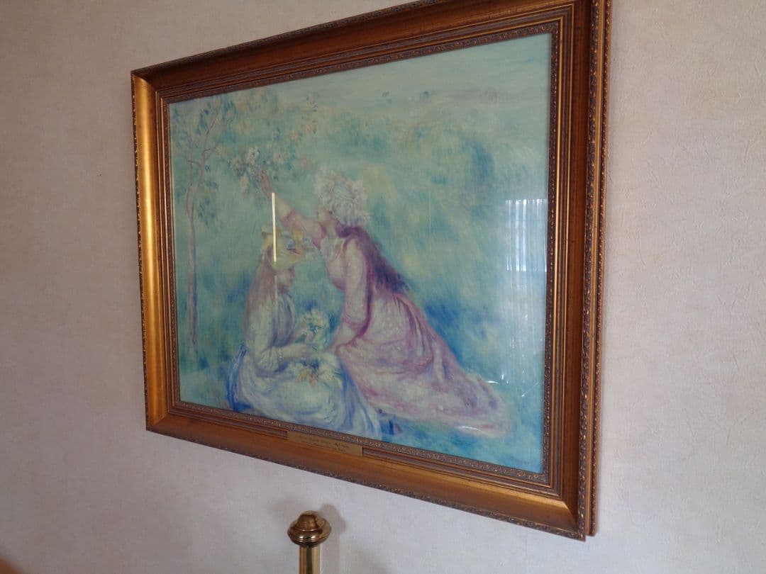 ルノアール絵画　レプリカ　額縁入り