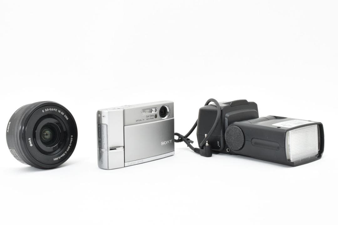SONY DSC-T50 HVL-F1000 E PZ 16-50mm カメラ