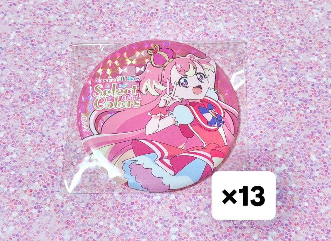 selectcolors pink セレカラ ピンク キュアワンダフル 缶バッジ