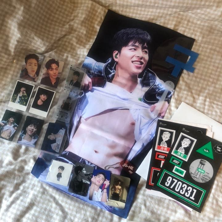 iKON JUNE ジュネ　トレカ　ポスカ　スローガン　グッズ　セット
