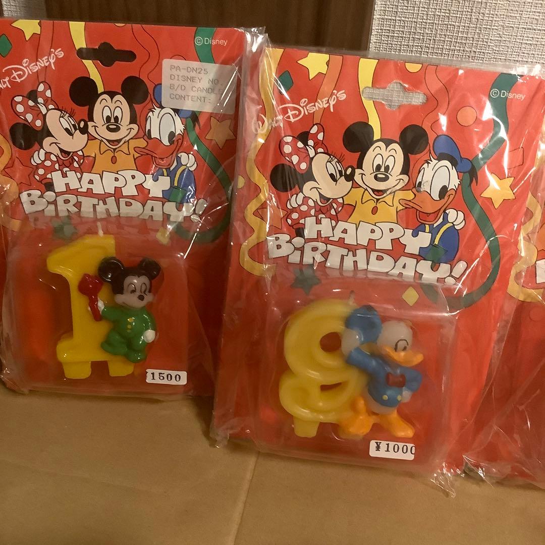 入手困難　ディズニーキャラクター　希少　バースデーローソクまとめて売りNO.10