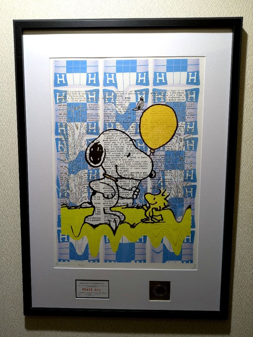 【jsmama】【ホワイト額装セット】【DEATH NYC】