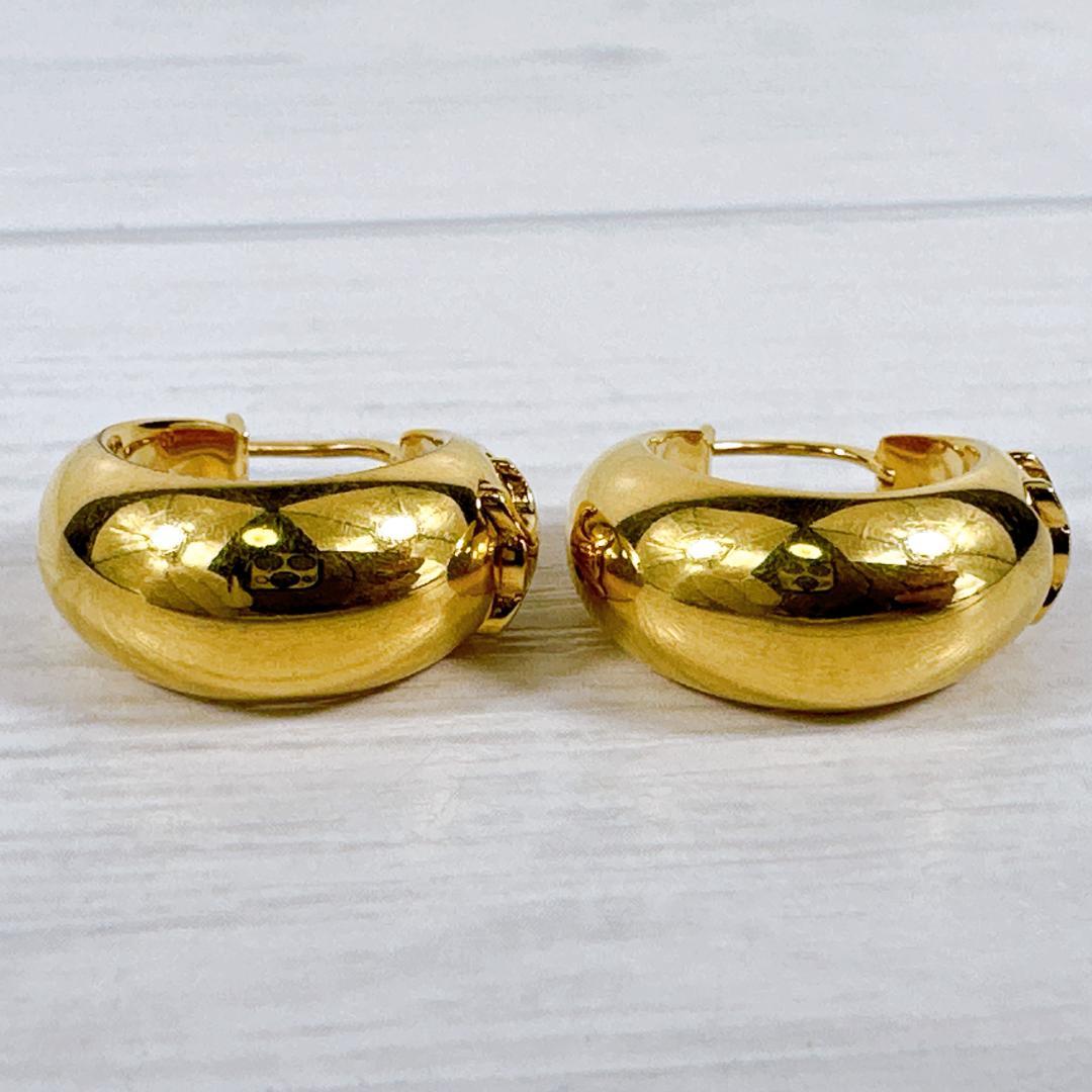 CELINE セリーヌ トリオンフ ボールド フープ ピアス ゴールド GOLD