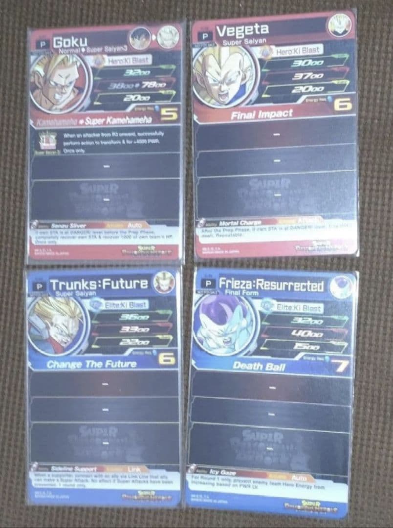 極美品 アメリカ限定 全4種 スーパードラゴンボールヒーローズ ロケテ プロモ