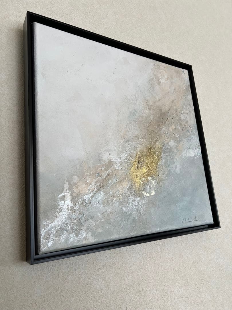 原画/額装済み/和風/禅/絵画/アート/抽象画/モダン/ホテル/ピンク/ゴールド