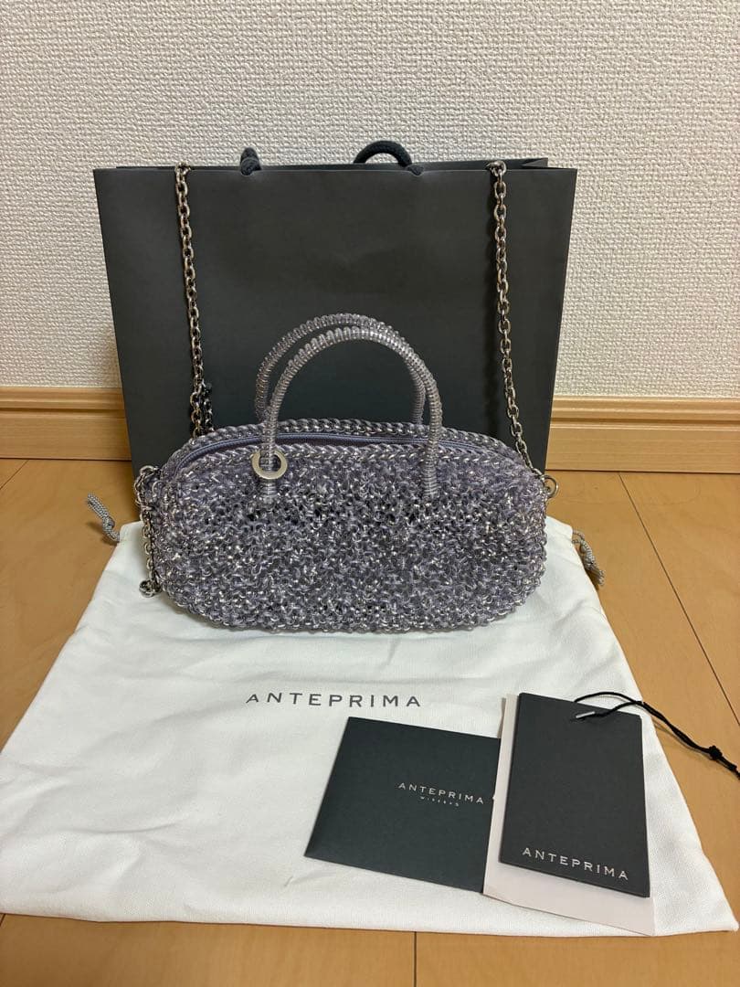 ANTEPRIMA コンフェット　ラベンダーシルバースモール　新品未使用